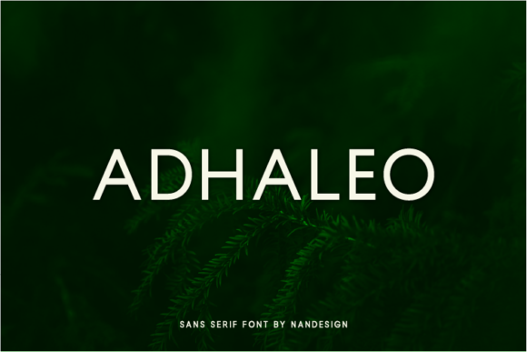 Adhaleo: A Clean Typeface for Modern Editorial Design