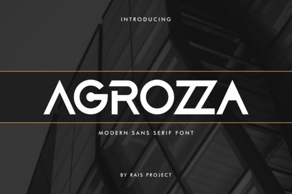 Agrozza: A Modern Sans Serif Font for Crafters