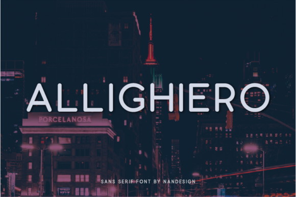 Allighiero: A Clean Sans Serif Font for Modern Web Design