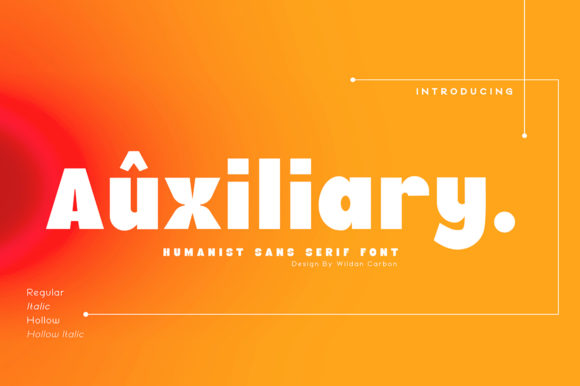 Auxiliary Typeface for Bold Handmade Branding