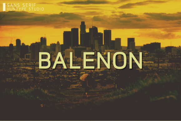 Balenon: A Minimal Sans Serif Font for Modern Editorial Design
