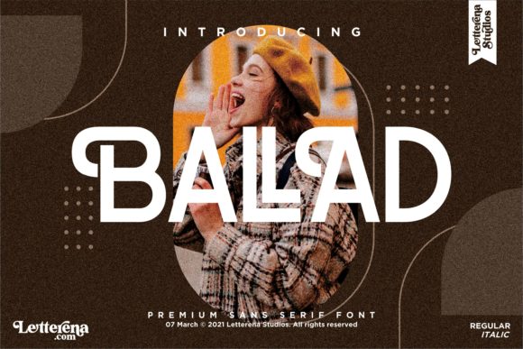 Ballad Font: Elevate Campaigns with Vintage Sans Serif
