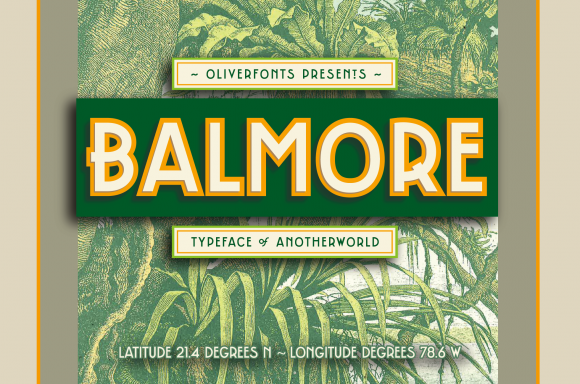 Balmore Font: Art Deco Sans Serif for Web Design