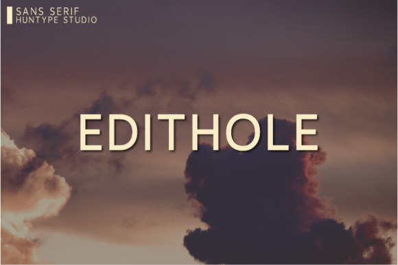Edithole: The Minimal Sans Serif Font for Modern Brands