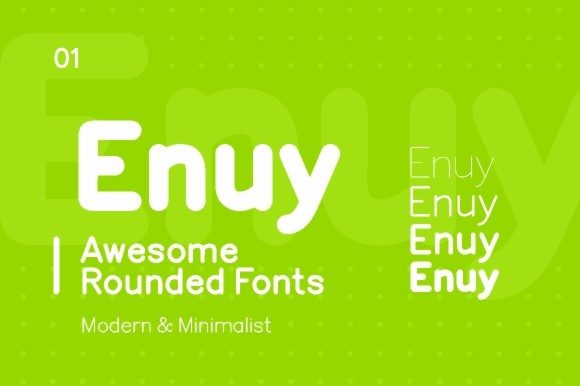 Enuy: A Sleek Sans Serif Font for Modern Brands