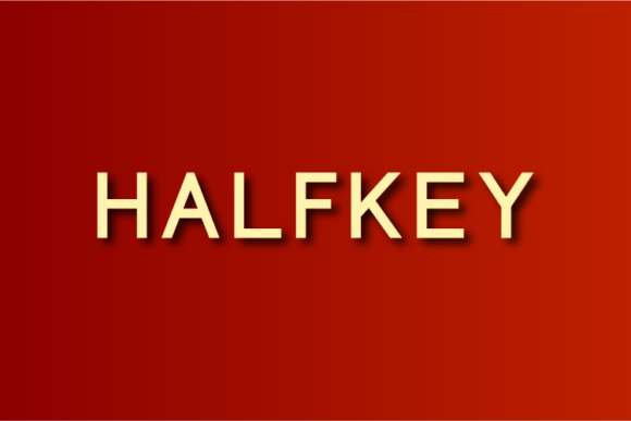 Halfkey: A Modern Sans Serif Typeface for Editorial Design