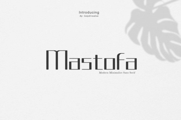 Mastofa: The Minimalist Sans Serif Font for Crafters