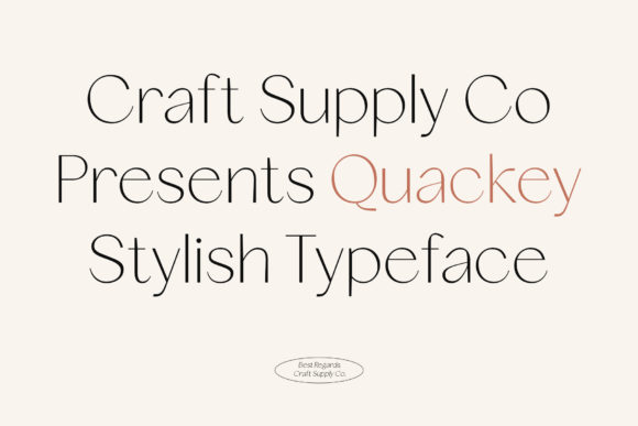 Quackey Font: Elegant Branding for Small Business
