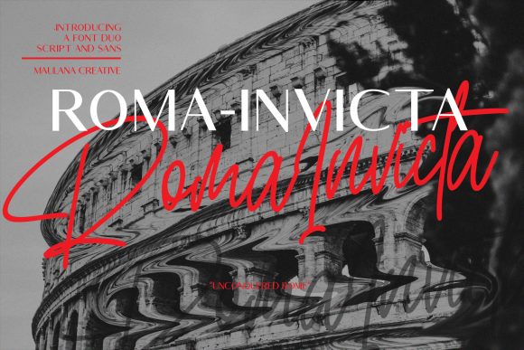 Roma Invicta Typeface for Editorial Design