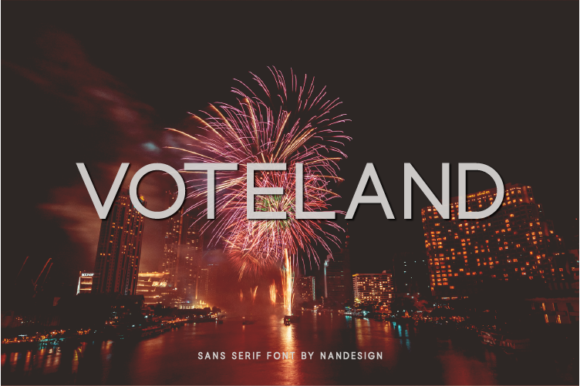 Voteland Font: A Natural Sans Serif for Modern Design